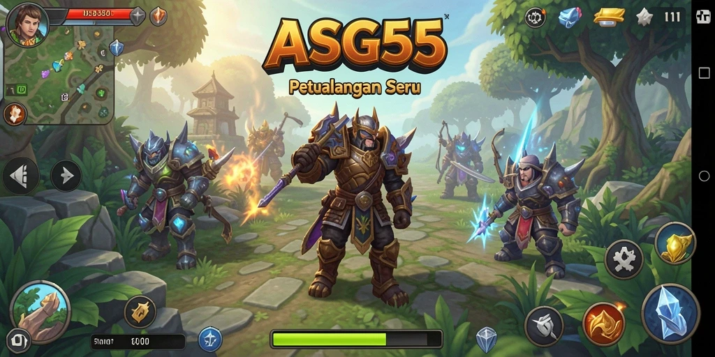 Tangkapan layar ASG55 menunjukkan aksi RPG yang mendebarkan.