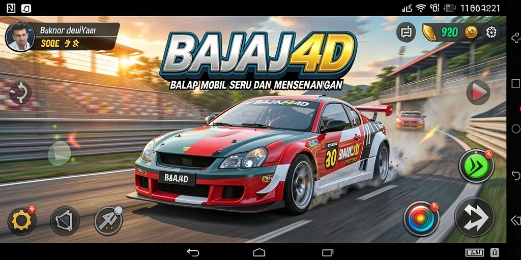Tampilan balapan yang mendebarkan dalam BAJAJ4D.