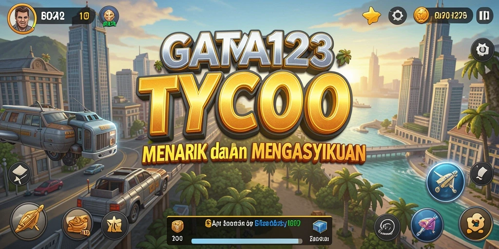 Screenshot gameplay BATA123 yang menampilkan suasana tycoon yang seru.