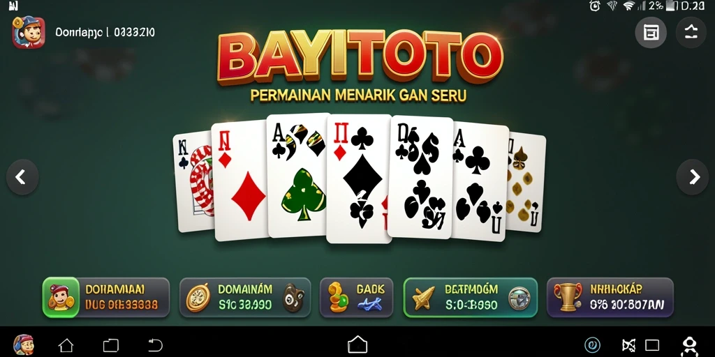 Gambaran gameplay menarik dalam aplikasi BAYITOTO.