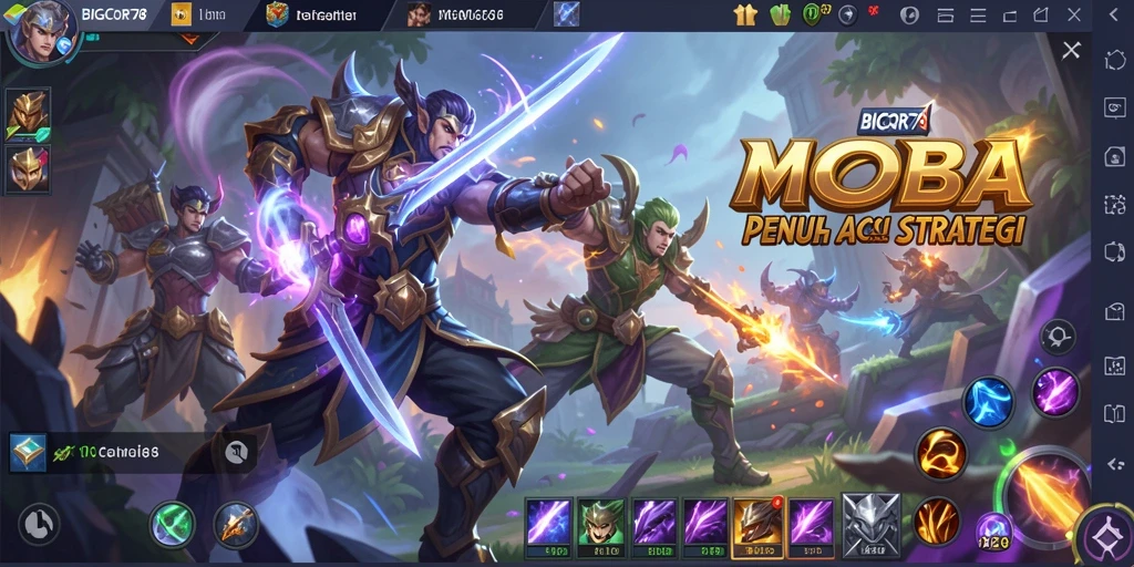 Gameplay seru dan dinamis dari BIGCOR78 dalam aksi MOBA.