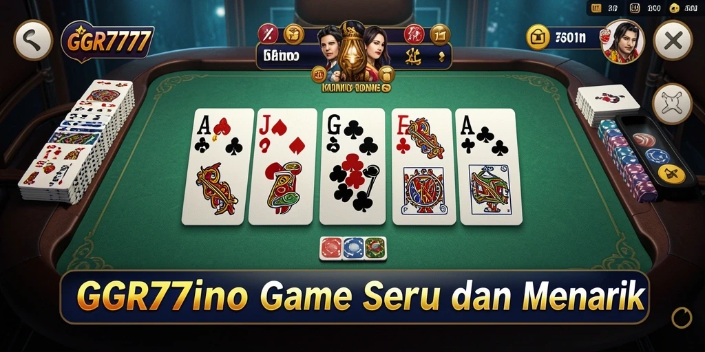 Tampilan gameplay seru GGR7777 dengan dominasi Domino.
