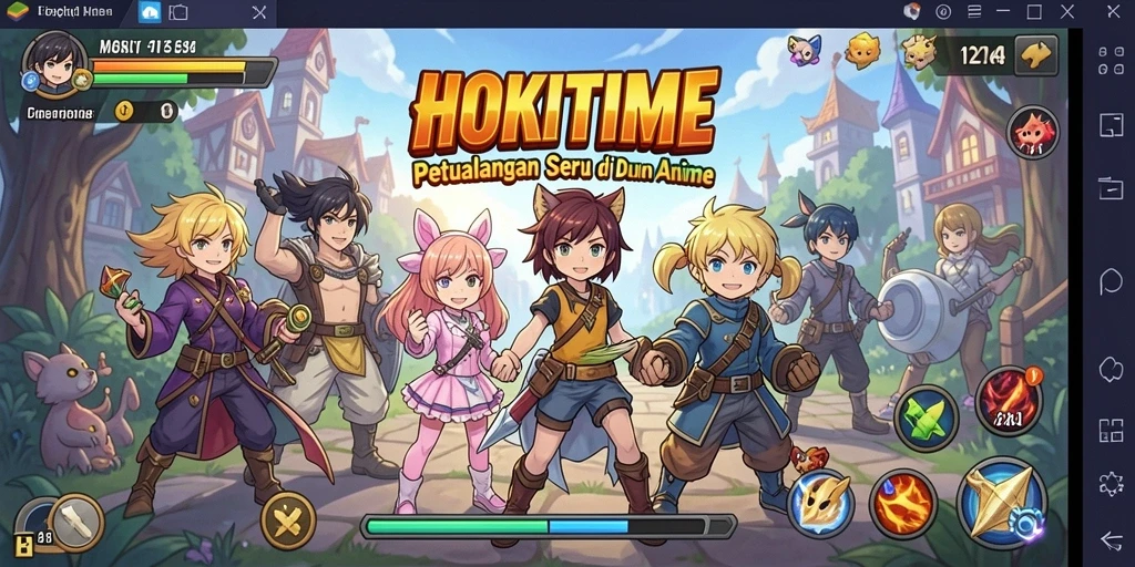 Tampilan menarik dari gameplay HOKITIME yang penuh petualangan.