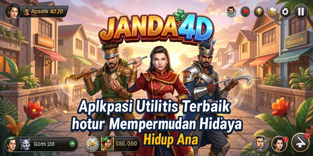 Tampilan utama JANDA4D dengan fitur utilitas yang memudahkan pengguna.