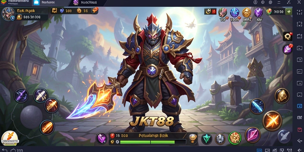 Screenshot gameplay JKT88 dengan aksi seru di dunia MMORPG.