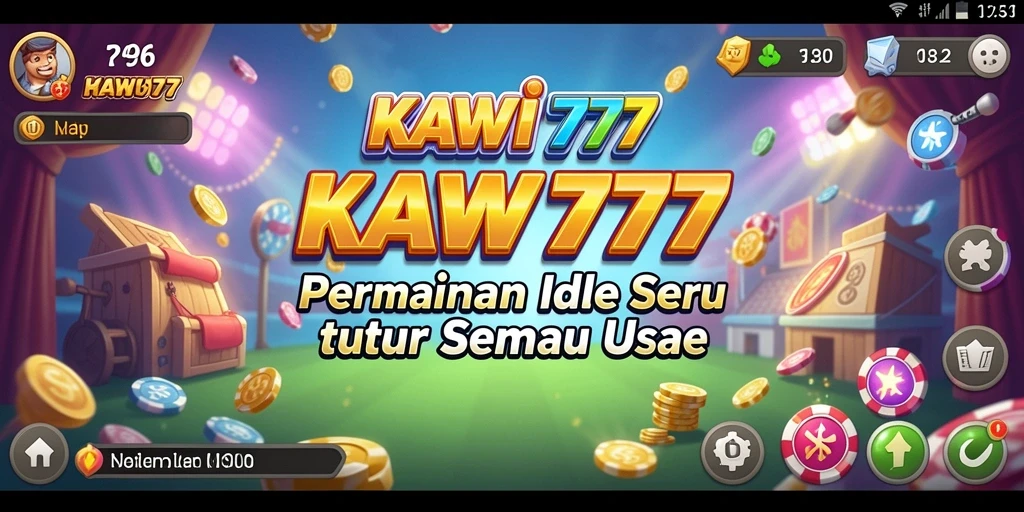 Tangkapan layar KAWI777 menunjukkan karakter beraksi dalam gameplay Idle yang seru.