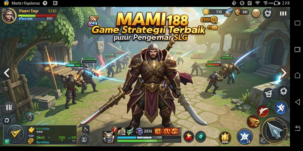 Screenshot MAMI188 menampilkan aksi pertempuran yang intens dan strategi yang mendalam.