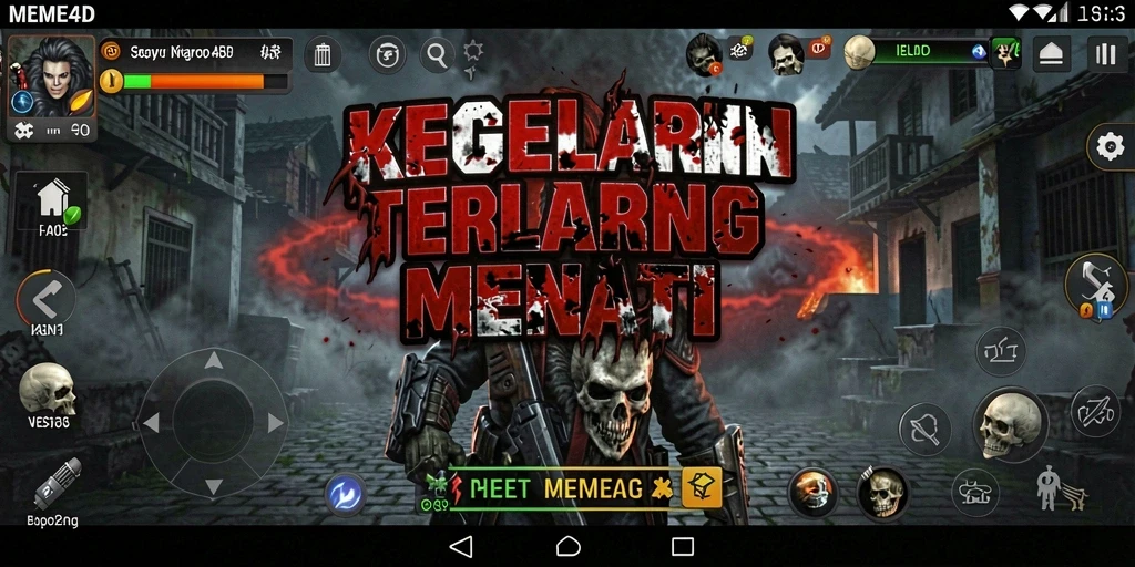 Tampak gameplay menakutkan dengan suasana mencekam.