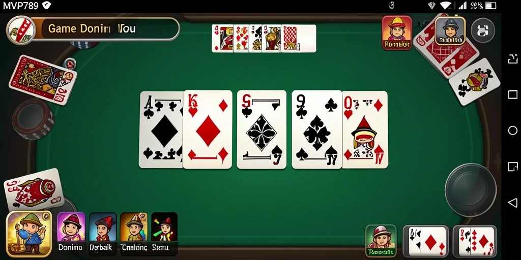 Screenshot MVP789 menampilkan gameplay Domino yang dinamis dan menantang.