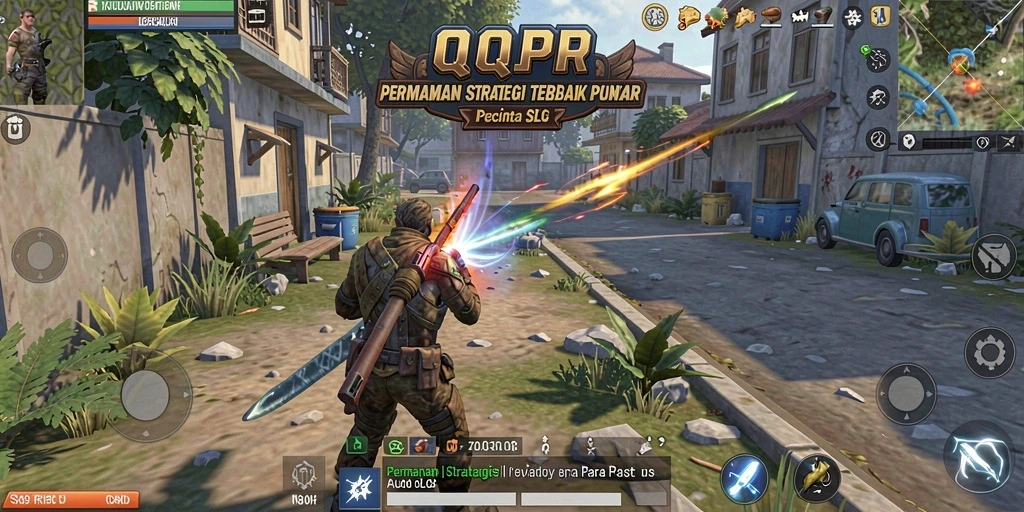 Screenshot gameplay QQRP menampilkan pertarungan strategi yang seru dan mendebarkan.