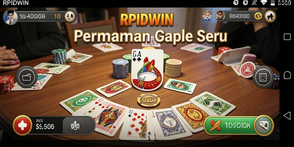 Tampilan gameplay Gaple yang seru dan interaktif.