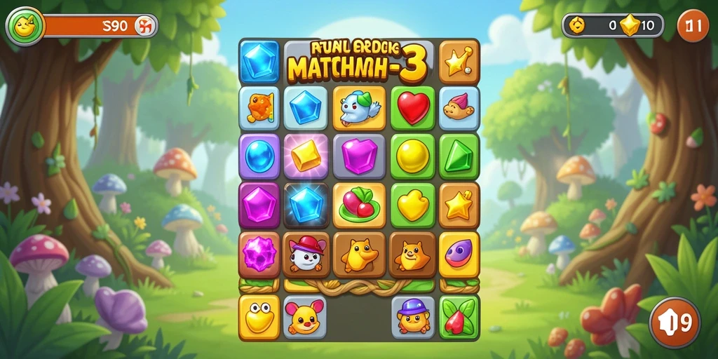 Tampilan gameplay S80 yang seru dalam kategori Match-3.