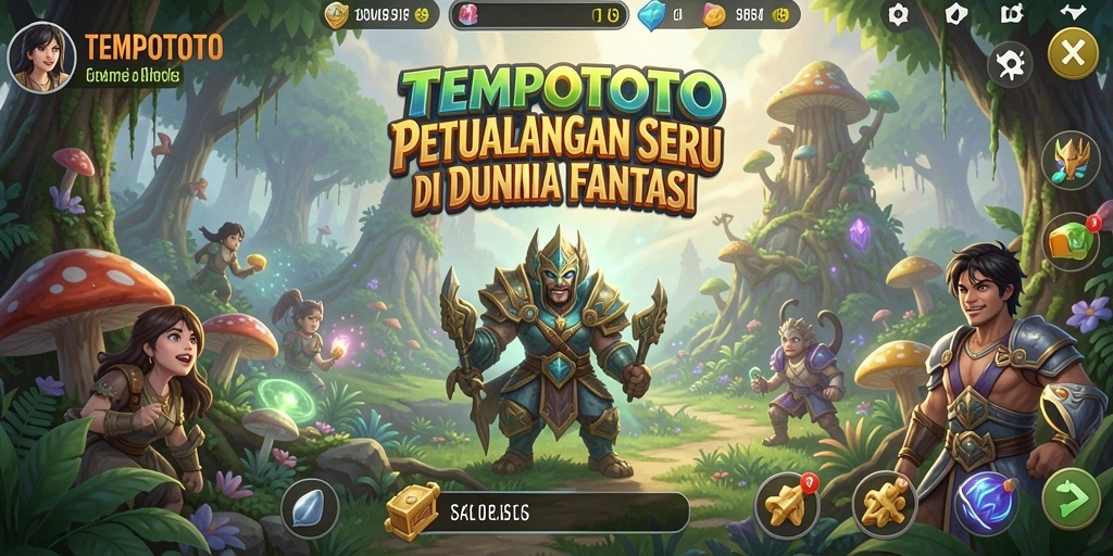Gameplay TEMPOTOTO yang seru dengan dunia yang luas dan penuh tantangan.