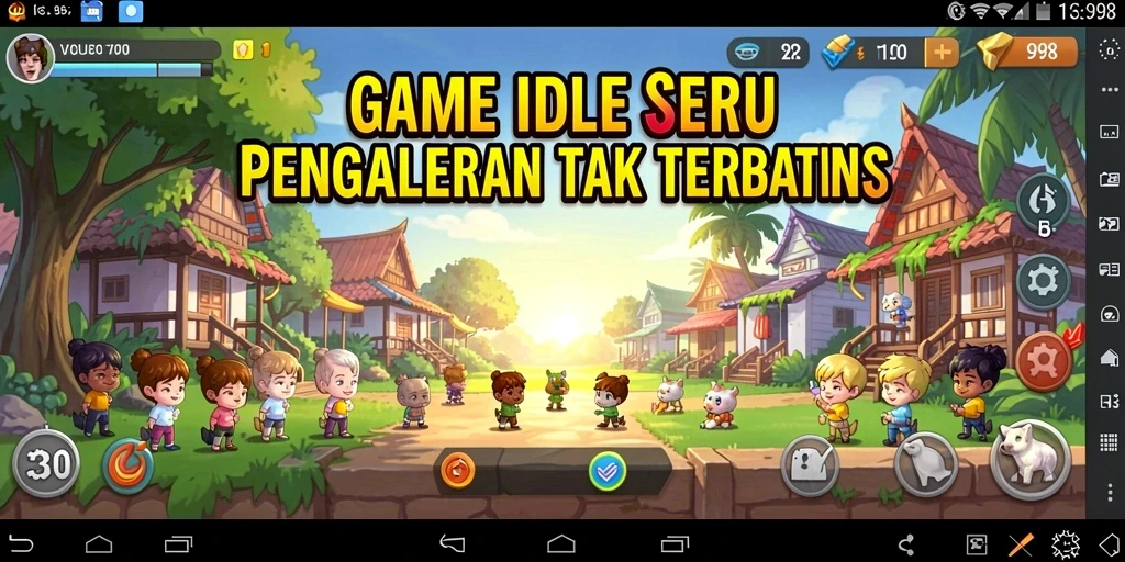 Tampilan gameplay V98 yang menggugah selera dan mengasyikkan.