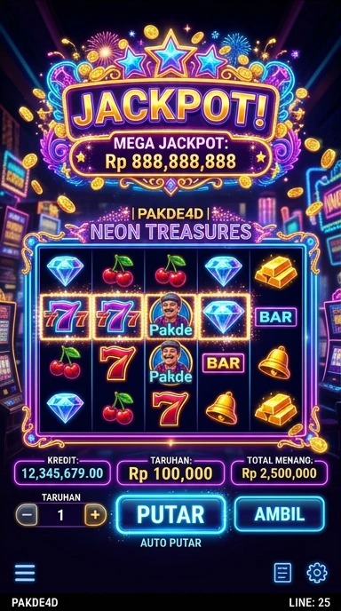 Tampilan antarmuka pakde4d yang user-friendly untuk pengguna Android.